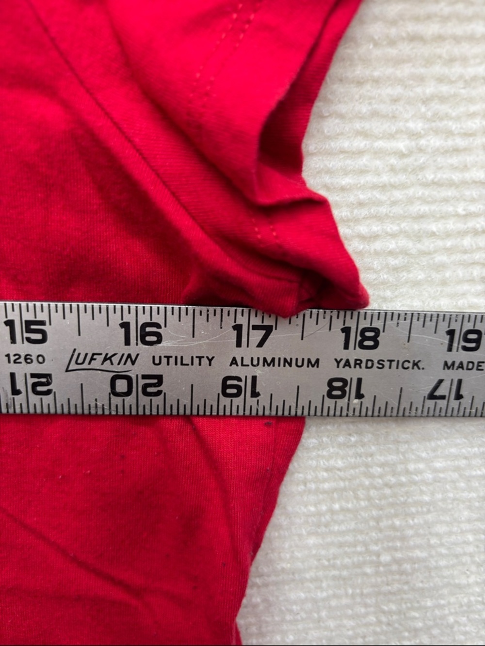 Talbots | medium Women’s Red Short Sleeve Top with Braided Neckline - Picture 3 of 6